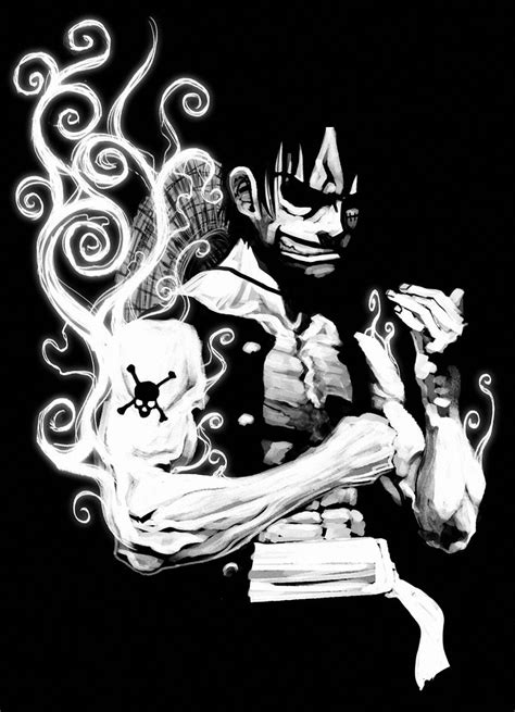 736x1308 Luffy Wallpaper">. . One piece wallpaper black and white